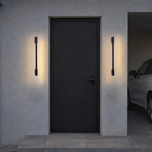 Rabalux 77052 LED venkovní nástěnné svítidlo Zilina | 8W integrovaný LED zdroj | 320lm | 3000K | černá