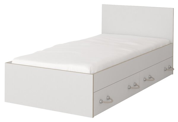 Jednolůžková postel 90 cm Klaudia 36 (bílá + dub sonoma). 1071444