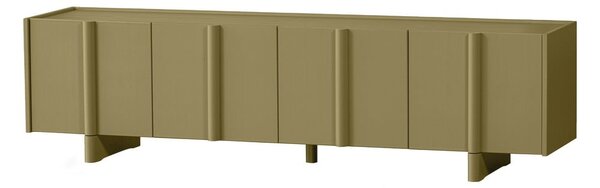 Khaki TV stolek z borovicového dřeva 200x53x46 cm Basu – WOOOD