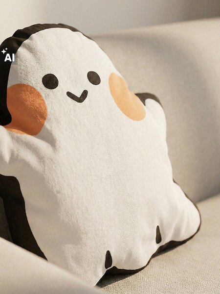 Sinsay - Halloweenský dekorativní polštář ve tvaru ducha - bílá