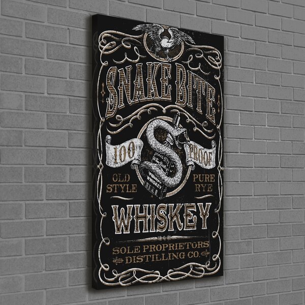 Vertikální Moderní obraz canvas na rámu Whiskey ocv-62997275