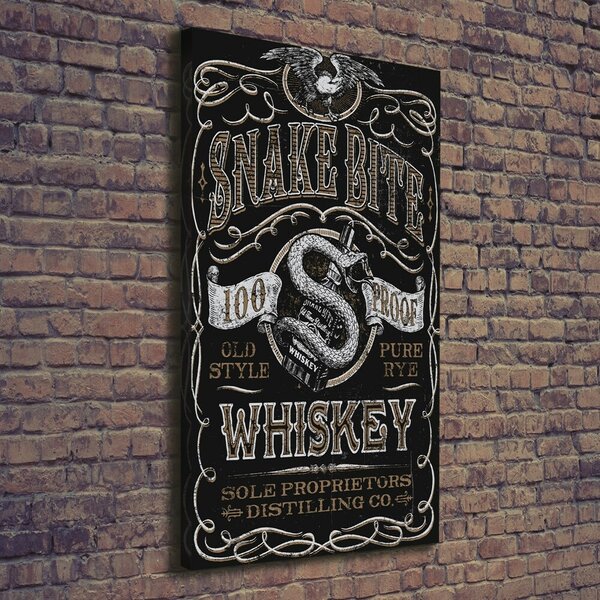 Vertikální Moderní obraz canvas na rámu Whiskey ocv-62997275