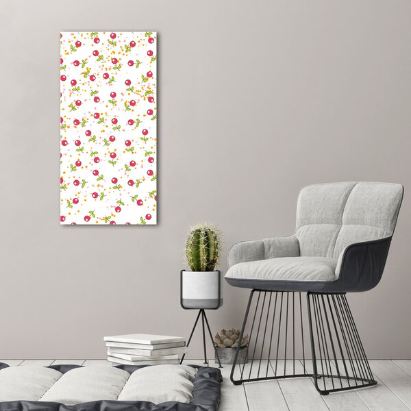Vertikální Moderní fotoobraz canvas na rámu Višně ocv-63604221
