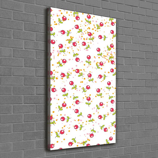 Vertikální Moderní fotoobraz canvas na rámu Višně ocv-63604221
