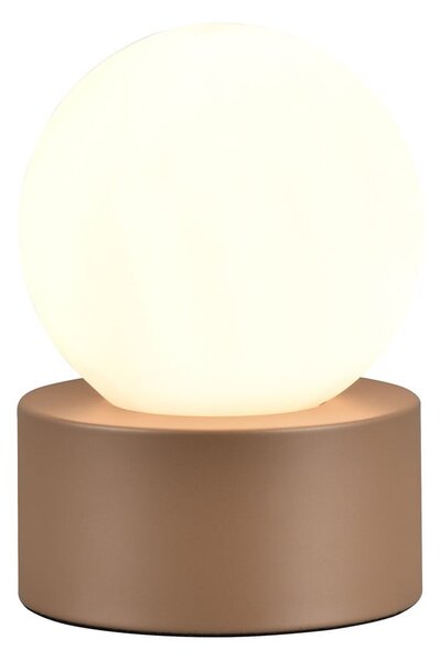 Bílo-hnědá stolní lampa (výška 17 cm) Countess – Reality