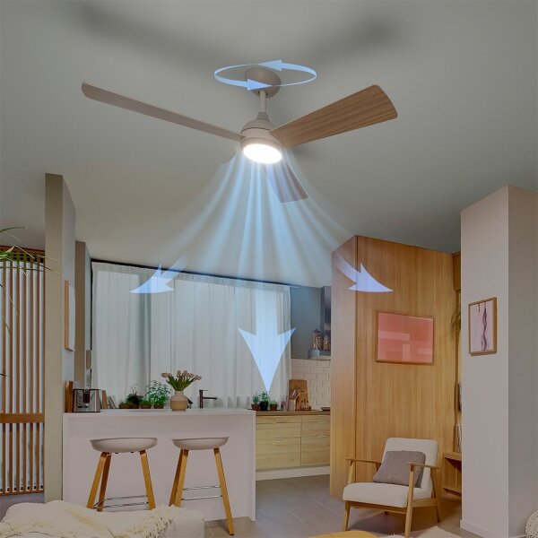 Philips - LED Stmívatelný stropní ventilátor CIVX LED/24W/230V + DO