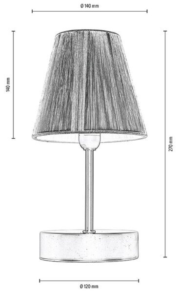 Spot-Light 7771960 - Stolní lampa MILA 1xE14/25W/230V bříza