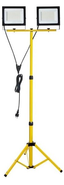 LED Reflektor se stojanem TIGRA 2xLED/100W/230V 4000K IP54 černá/žlutá