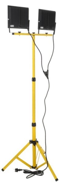 LED Reflektor se stojanem TIGRA 2xLED/100W/230V 4000K IP54 černá/žlutá