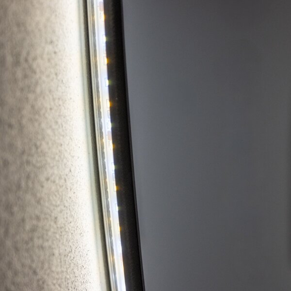 Brilagi - LED Koup. zrcadlo VENA BLACK LED/32W/230V 100 cm IP44 CRI 90 stmív+CCT