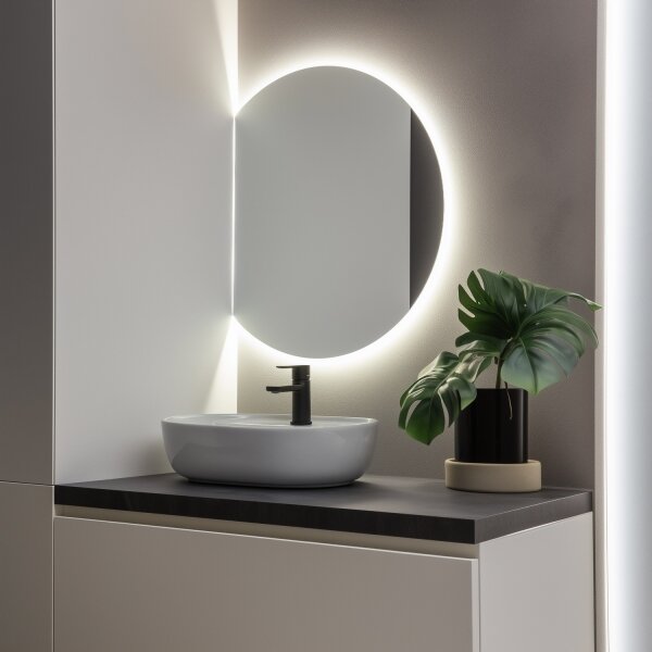 Brilagi - LED Koup. zrcadlo MEZZO LED/18W/230V 60x50 cm IP44 CRI 90 stmív. +CCT