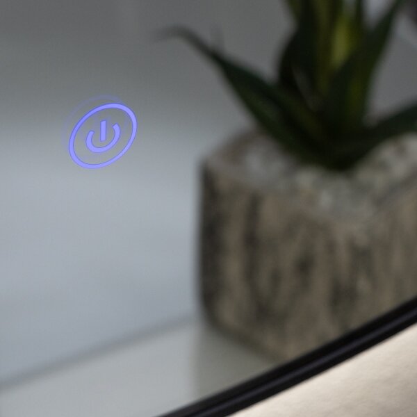 Brilagi - LED Koup. zrcadlo VENA BLACK LED/26W/230V 80 cm IP44 CRI 90 stmív.+CCT