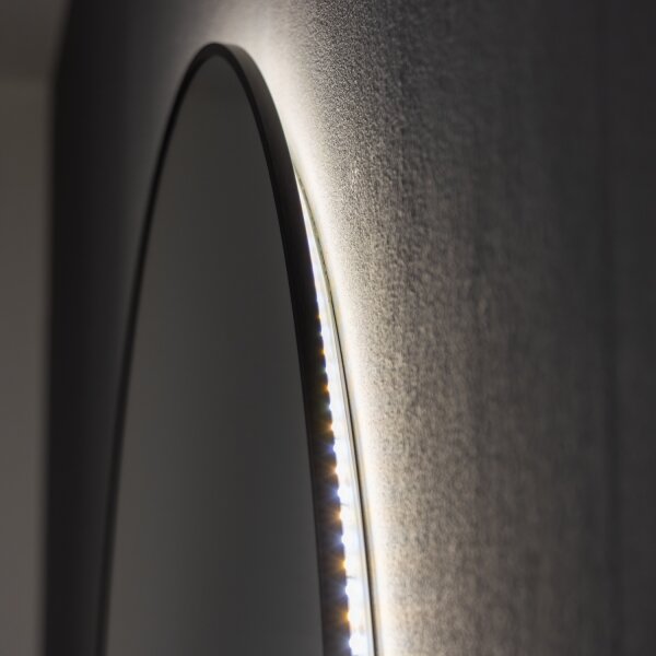 Brilagi - LED Koup. zrcadlo VENA BLACK LED/26W/230V 80 cm IP44 CRI 90 stmív.+CCT