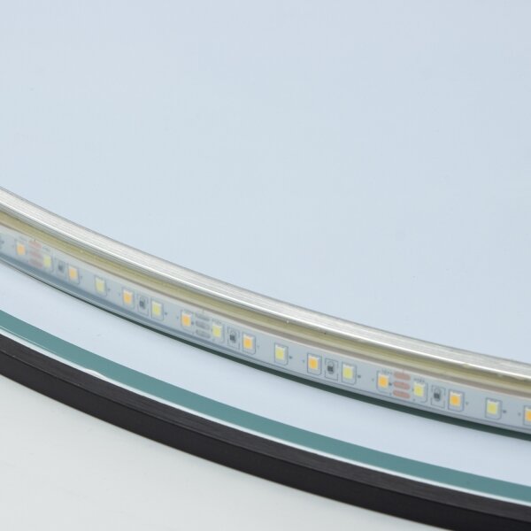 Brilagi - LED Koup. zrcadlo VENA BLACK LED/26W/230V 80 cm IP44 CRI 90 stmív.+CCT