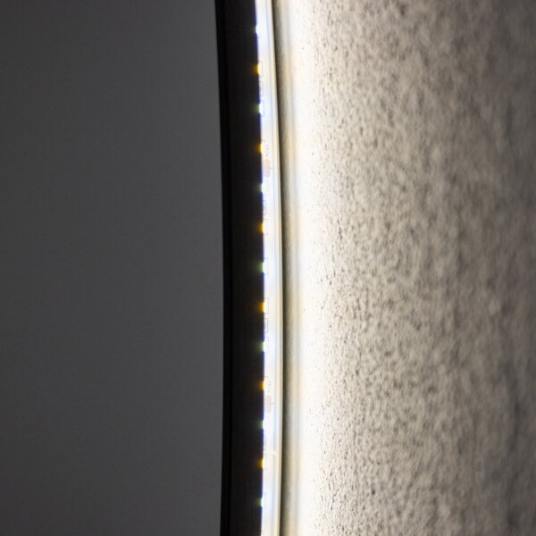 Brilagi - LED Koup. zrcadlo VENA BLACK LED/26W/230V 80 cm IP44 CRI 90 stmív.+CCT