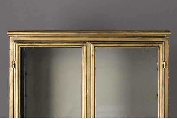 Kovová vitrína ve zlaté barvě 64x184 cm Gertlush – Dutchbone