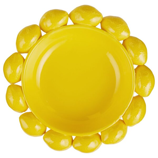 LEMON Talíř 25 cm - žlutá