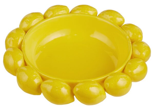 LEMON Talíř 25 cm - žlutá