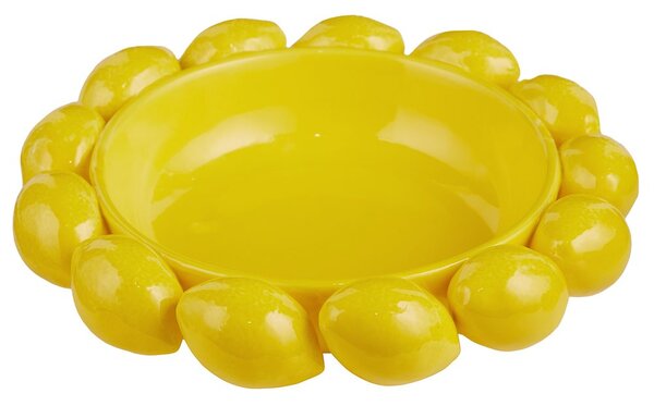 LEMON Talíř 25 cm - žlutá