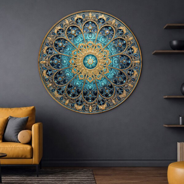 DUBLEZ | Mandala na zeď - Veritas | UV tisk, Premium