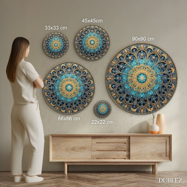 DUBLEZ | Mandala na zeď - Veritas | UV tisk, Premium