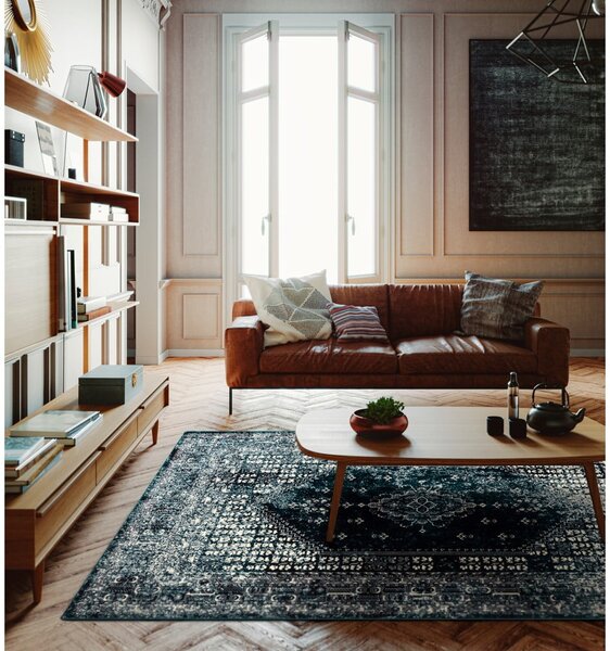 Vlněný koberec v petrolejové barvě 133x180 cm Eve – Agnella