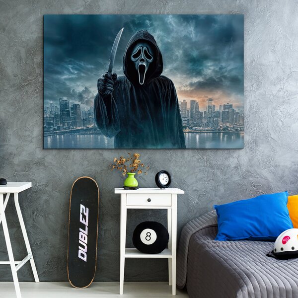 DUBLEZ | Dřevěný obraz - Ghostface | UV tisk, Premium