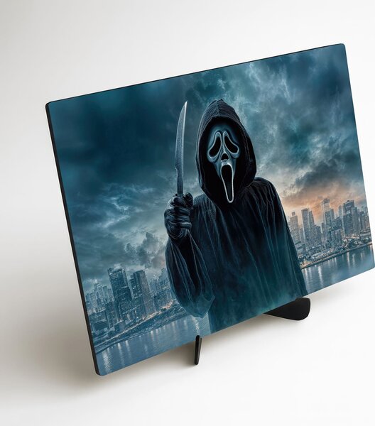 DUBLEZ | Dřevěný obraz - Ghostface | UV tisk, Premium