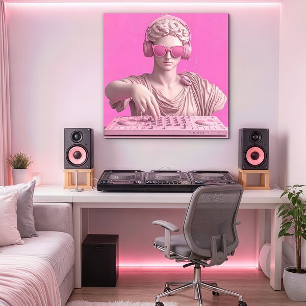 DUBLEZ | Moderní pop-art obraz - DJ Socha | UV tisk, Premium