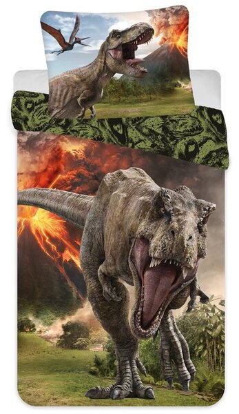 Jerry Fabrics Povlečení Jurský svět - Jurský svět Volcano | 140 x 200 cm / 70 x 90 cm