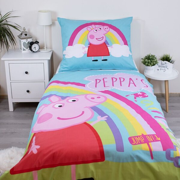 Jerry Fabrics Povlečení Prasátko Peppa - Prasátko Peppa | 140 x 200 cm / 70 x 90 cm