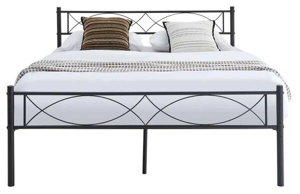 STELVIA NEW POSTEL 160x200 CIERNA KOVOVA MB-2511