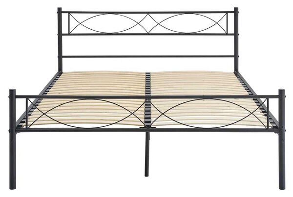 STELVIA NEW POSTEL 160x200 CIERNA KOVOVA MB-2511