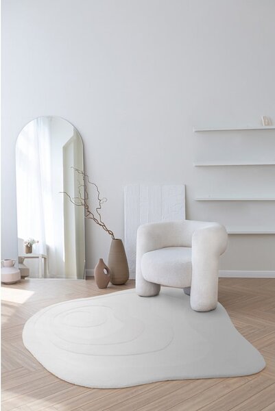 Bílý vlněný koberec 150x150 cm Olsen – Asiatic Carpets