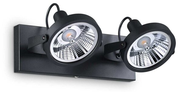 Bodové svítidlo Ideal Lux Glim PL2 Nero 200248 GU10 2x50W 31cm černé