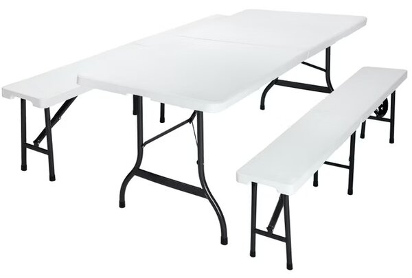 Deuba Pivní set 183 cm - bílý
