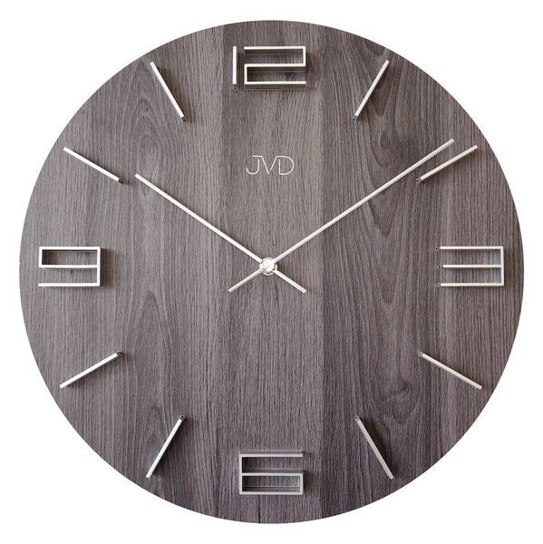 Designové moderní dřevěné hodiny s 3D číslicemi JVD HC27.4 (POŠTOVNÉ ZDARMA!!)