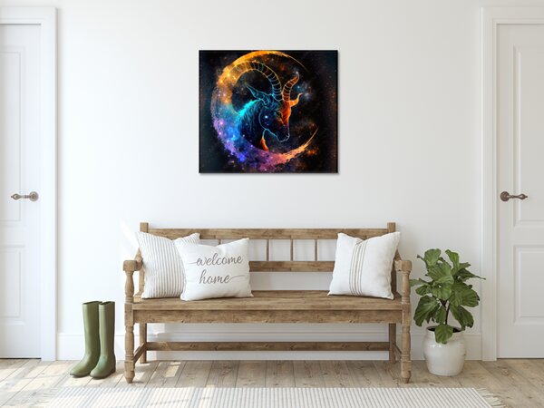 Obraz skleněný znamení zvěrokruhu Kozoroh - 40 x 40 cm