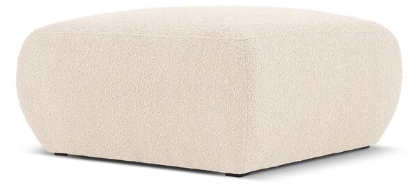 Béžový taburet z textilie bouclé Molino – Micadoni Home