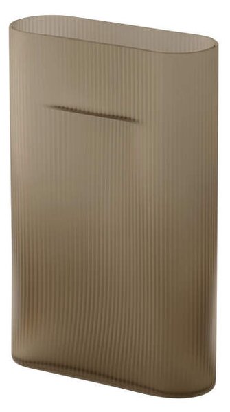 Muuto Váza Ridge H35, taupe frosted glass