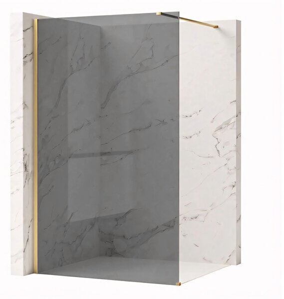Sprchová zástěna Rea Flexi Grey / Brush Gold 120