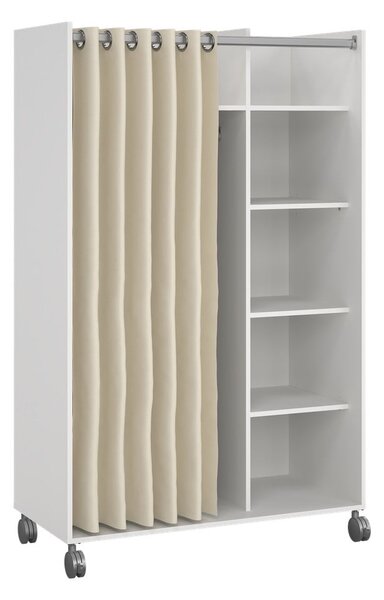 Bílo-béžová šatní skříň 100x160 cm Kit – Tvilum