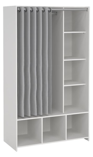 Bílo-šedá šatní skříň 105x180 cm Kit – Tvilum