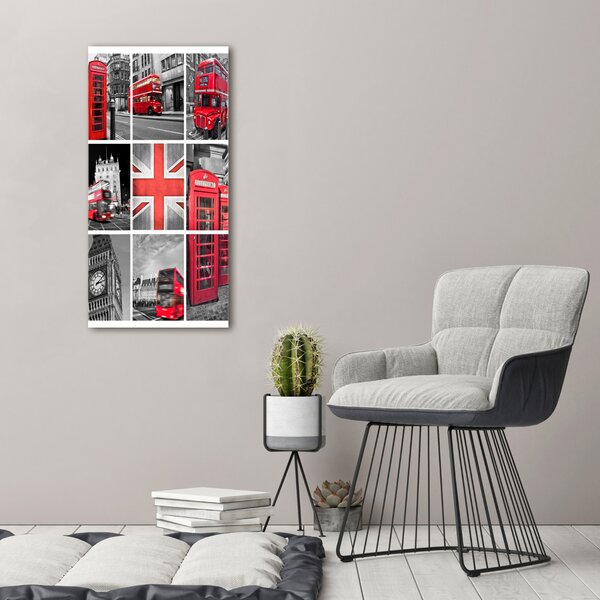 Vertikální Foto obraz canvas Koláž Londýd ocv-67924955