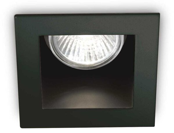 Zápustné bodové svítidlo Ideal Lux Funky Nero 243849 GU10 1x50W IP20 hranaté černé
