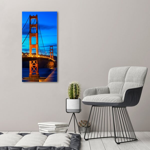 Vertikální Foto obraz na plátně Most San Francisco ocv-67938489