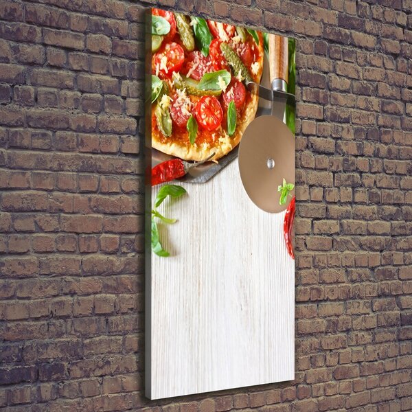 Vertikální Foto obraz tištěný na plátně Pizza ocv-68071696