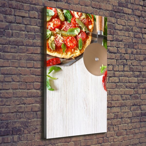 Vertikální Foto obraz tištěný na plátně Pizza ocv-68071696