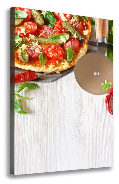 Vertikální Foto obraz tištěný na plátně Pizza ocv-68071696