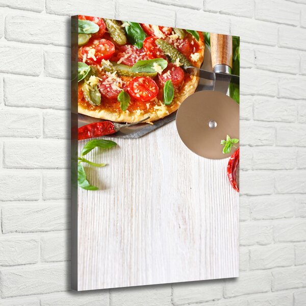 Vertikální Foto obraz tištěný na plátně Pizza ocv-68071696